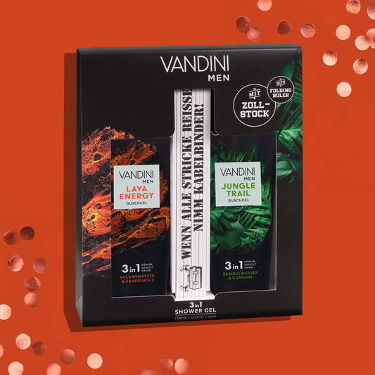 Geschenkset MEN Zollstock LAVA ENERGY + JUNGLE TRAIL