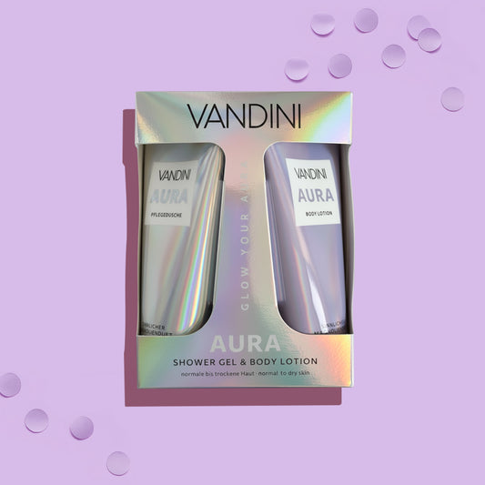 VANDINI AURA Geschenkset Pflegedusche und Bodylotion 
