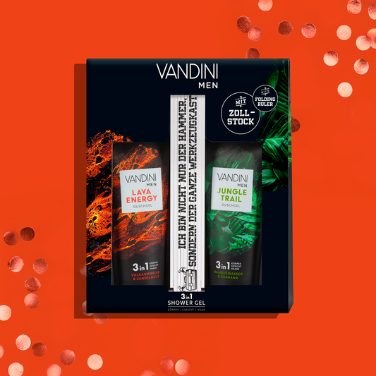 Geschenkset MEN Zollstock LAVA ENERGY + JUNGLE TRAIL