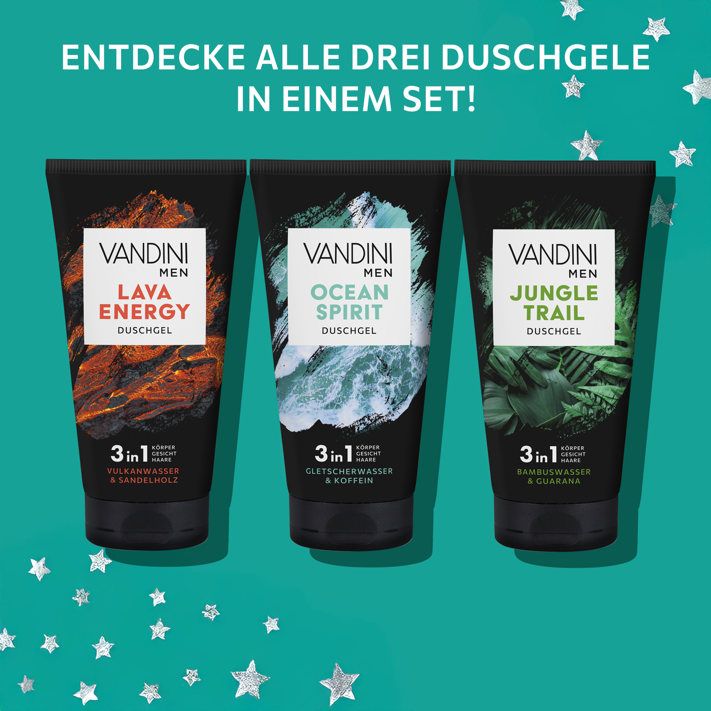 Geschenkset MEN Duschgel Trio