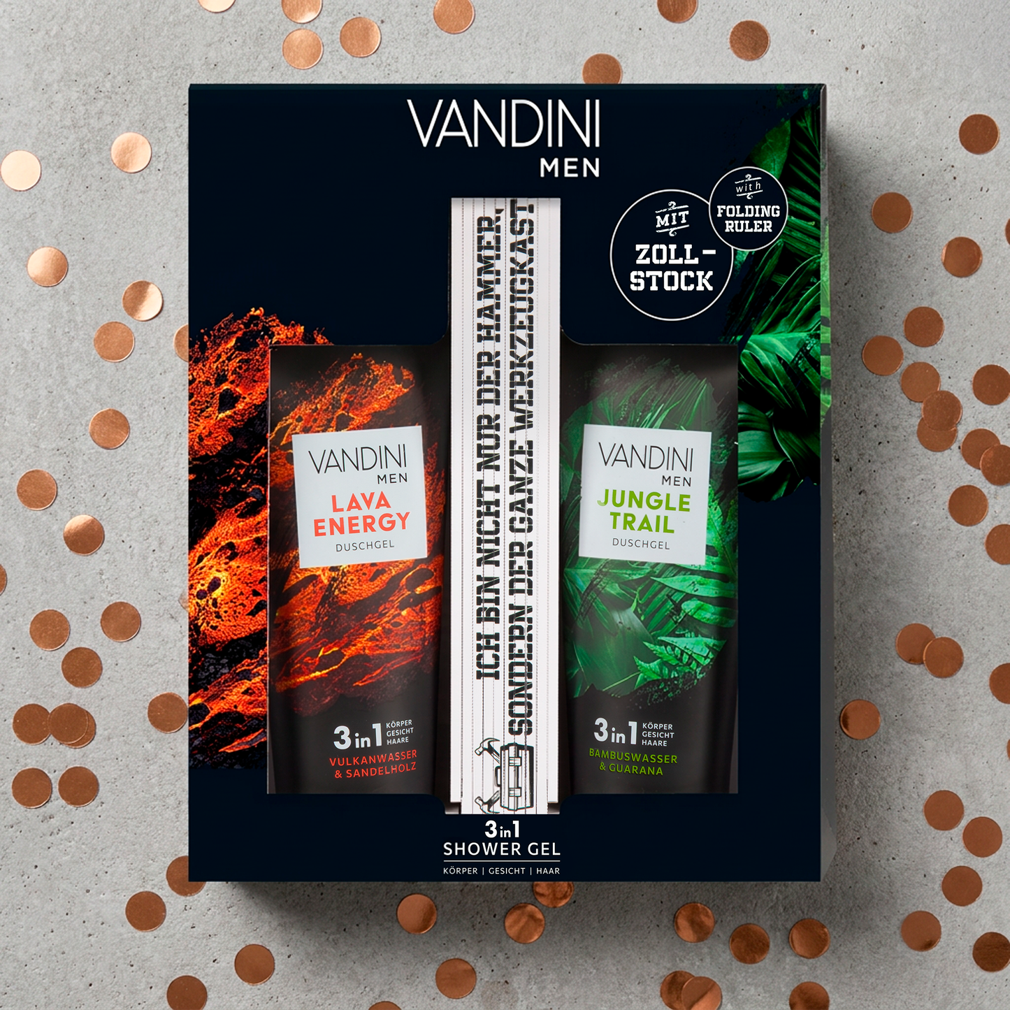 Gift set MEN ruler LAVA ENERGY + JUNGLE TRAIL
