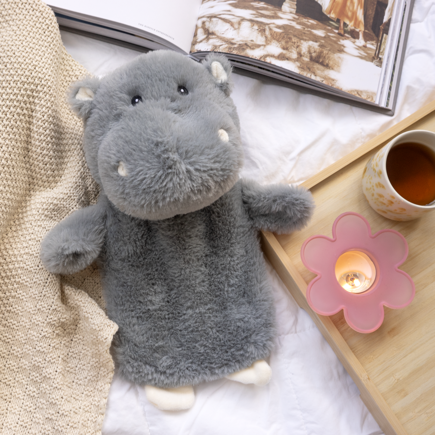 Geschenkset Motiv-Wärmflasche Hippo HYDRO