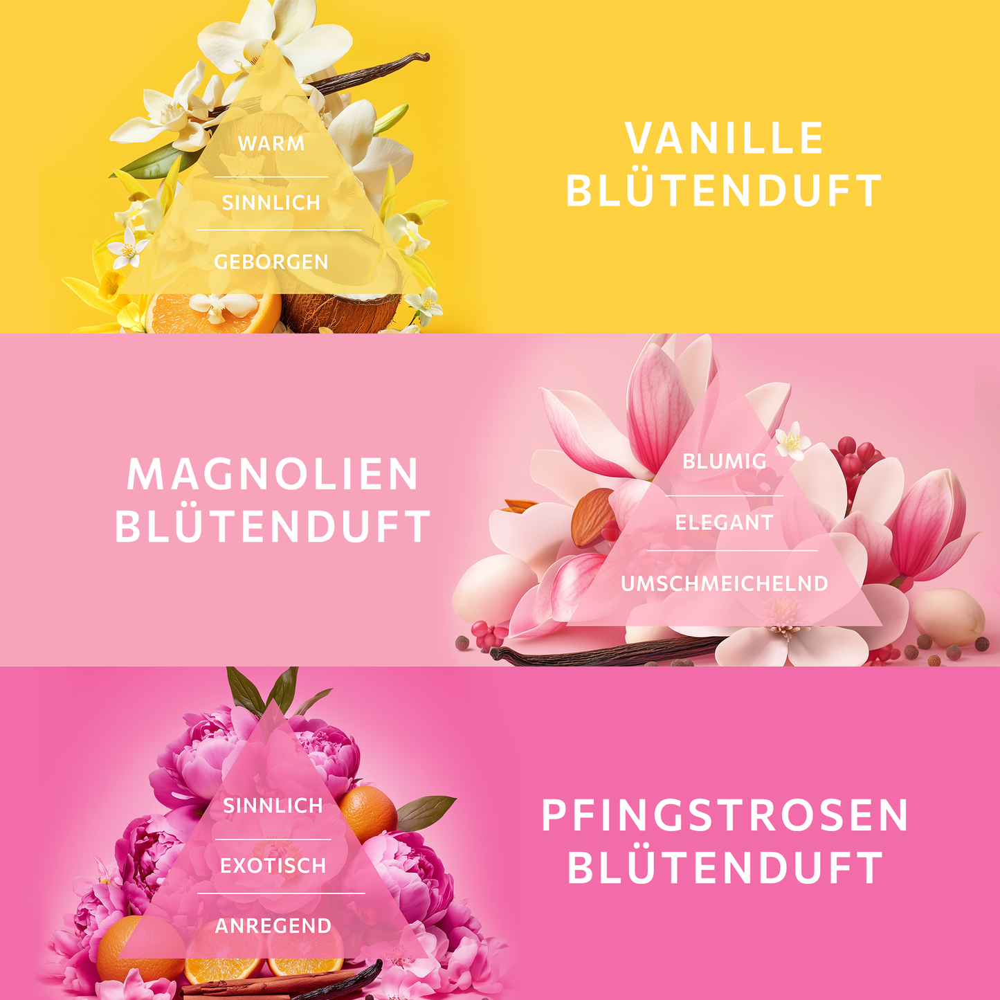 Geschenkset Handcreme Mini Trio HYDRO + NUTRI + COMFORT