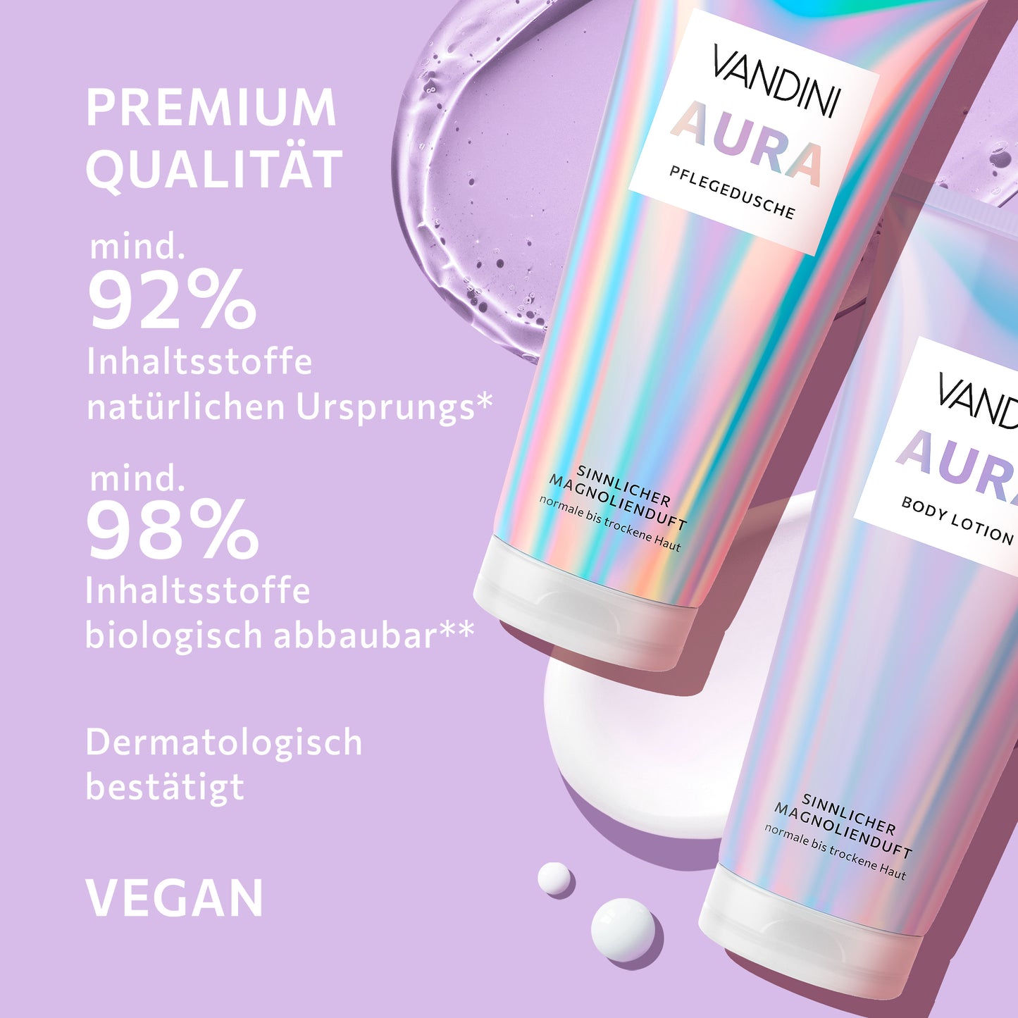AURA vandini Bodylotion & Showergel premium quality