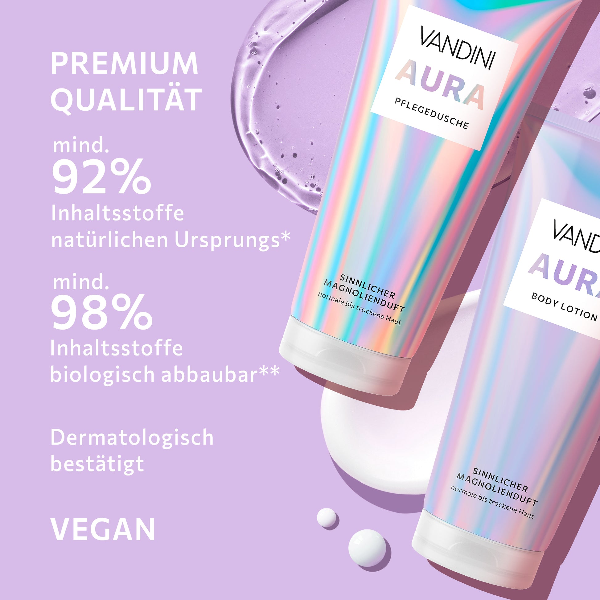 AURA vandini Bodylotion & Showergel premium quality