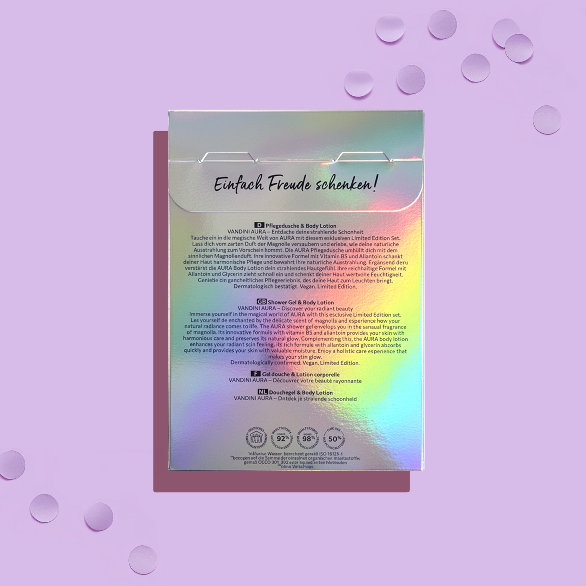 VANDINI AURA Geschenkset Rückseite 