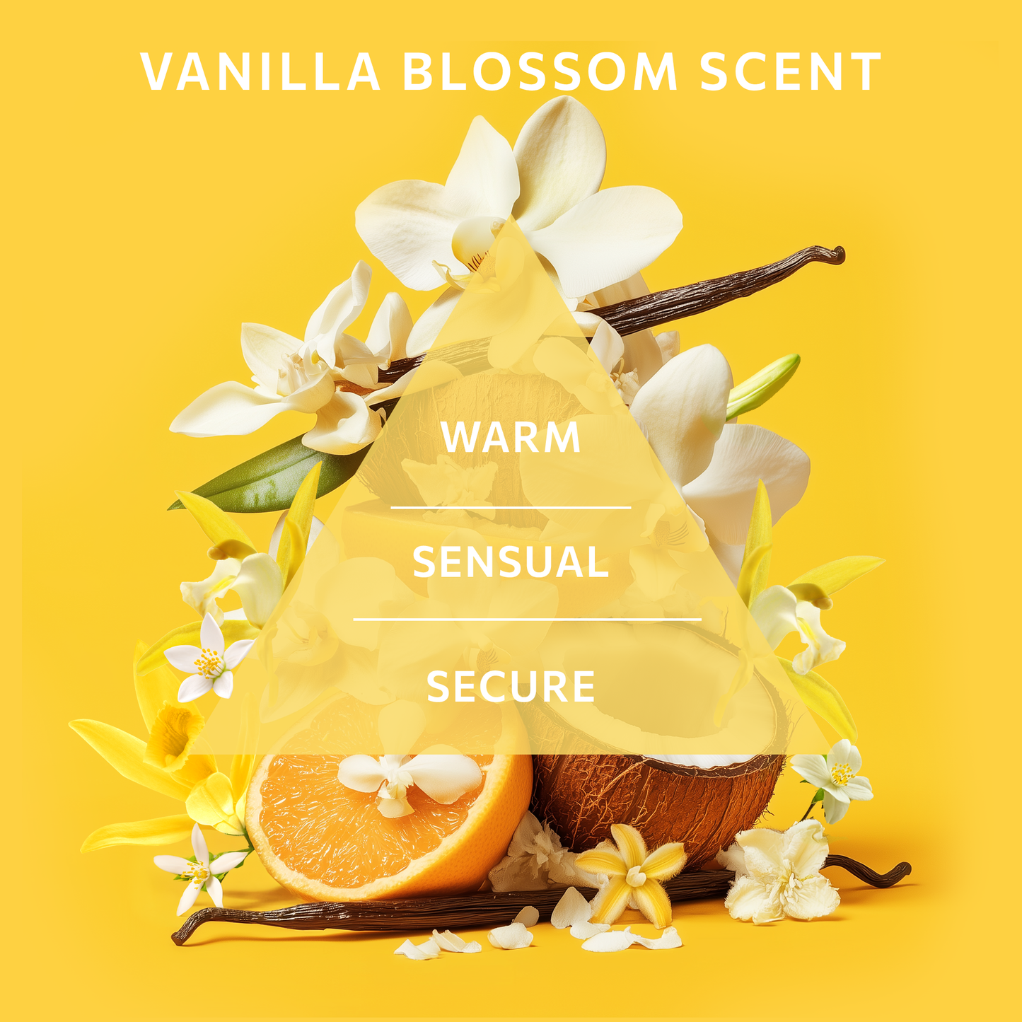 The fragrance world of VADNINI COMFORT with vanilla blossom is described as warm, sensual and secure