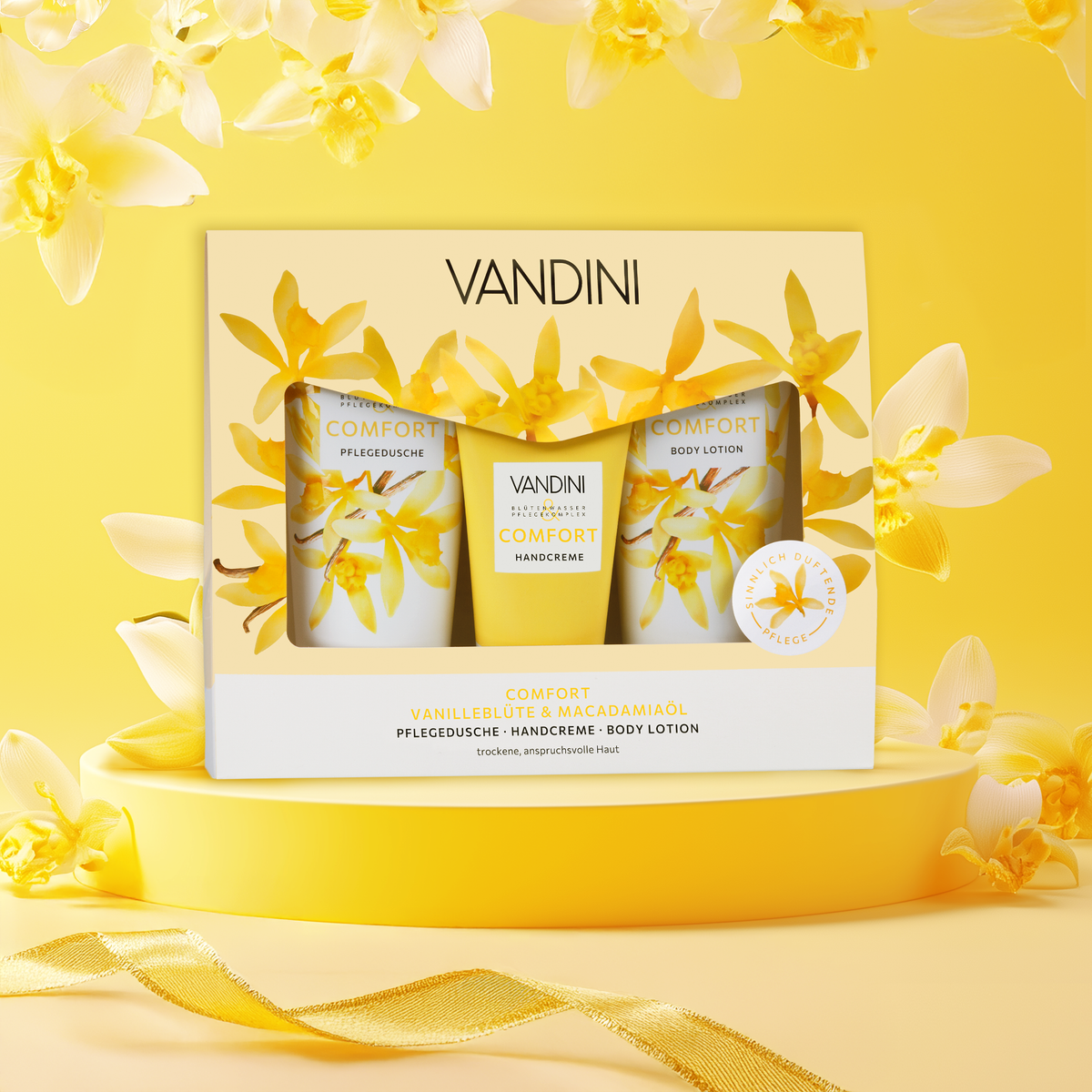 COMFORT Trio-Set Vanilleduft | trockene, anspruchsvolle Haut
