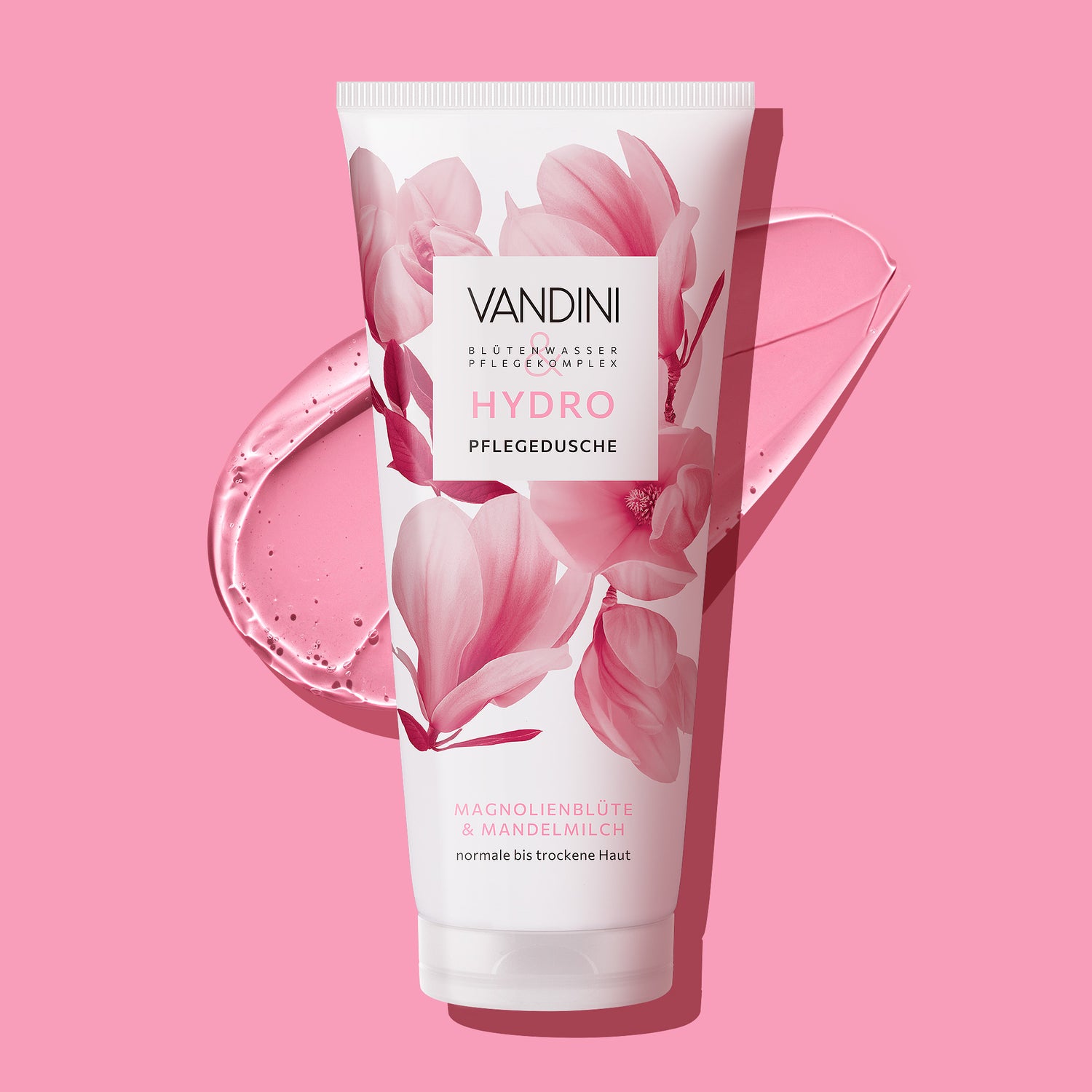 VANDINI  Duschgel mit Magnolienduft für trockene Haut, vegan & mikroplastikfrei