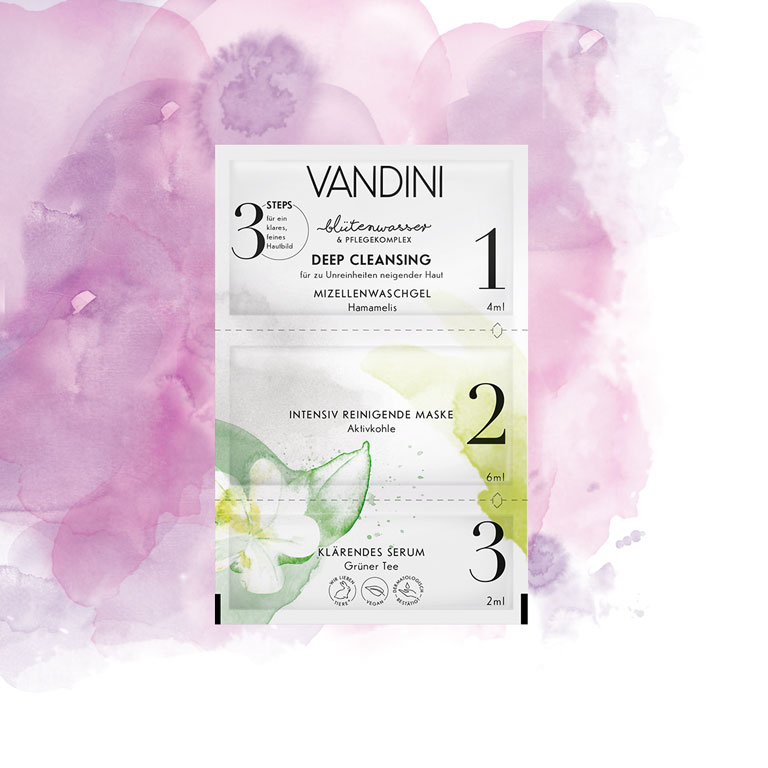 3-step face care DEEP CLEANSING